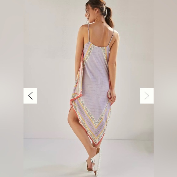 Tiny By Anthropologie Lavender Asymmetric Handkerchief Dress size S - Picture 8 of 10